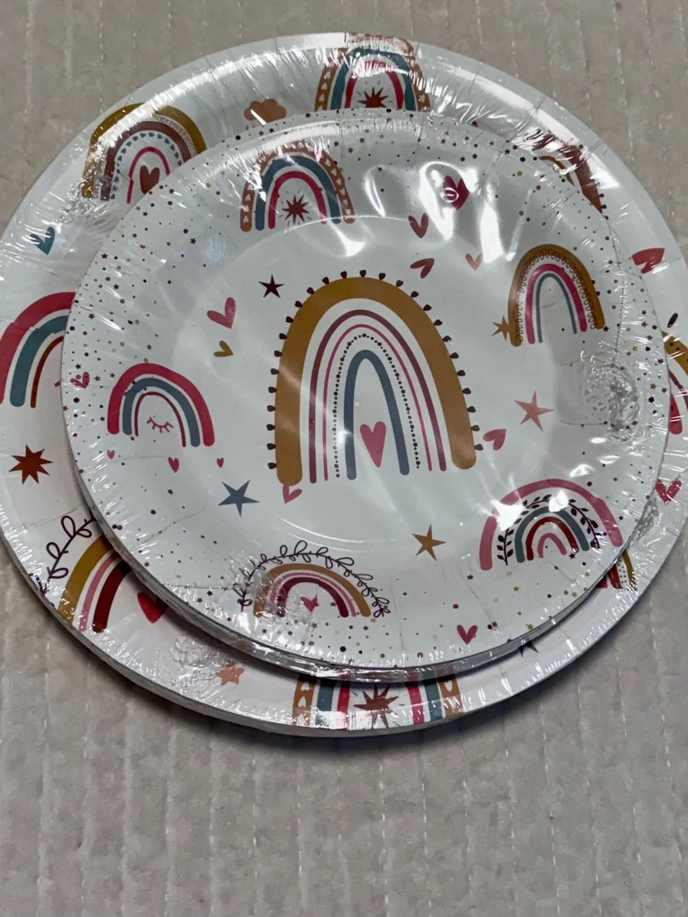 New Boho Rainbow Birthday 145 Piece Party Supplies (2 Sets Available)